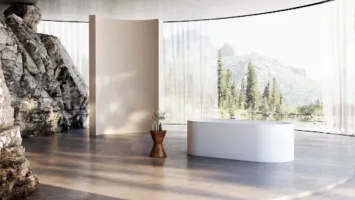 Owalna wanna wolnostojąca 150 × 70