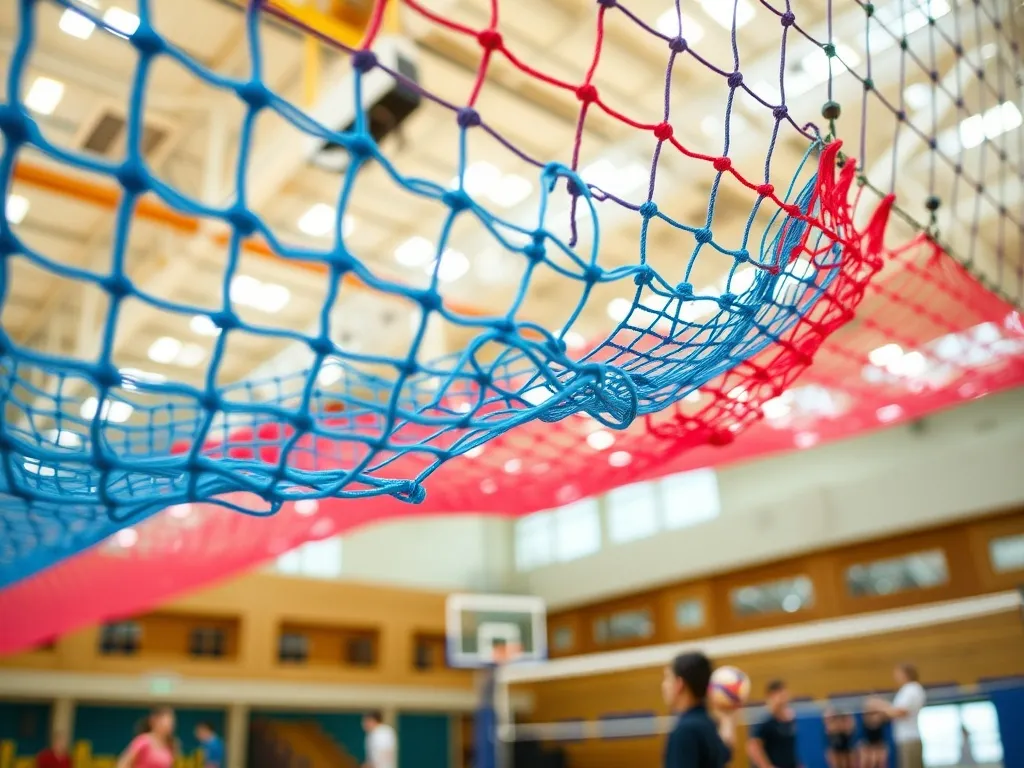 Siatki sznurkowe w halach sportowych i na boiskach